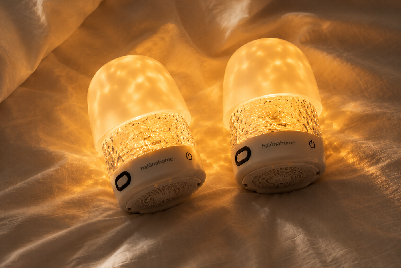 Haluna CalmWave™ — Ambient Night Light & White Noise Machine