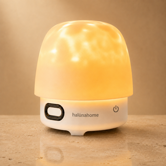 Haluna CalmWave™ — Ambient Night Light & White Noise Machine