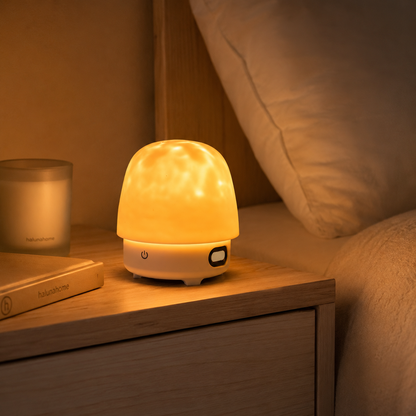 Haluna CalmWave™ — Ambient Night Light & White Noise Machine